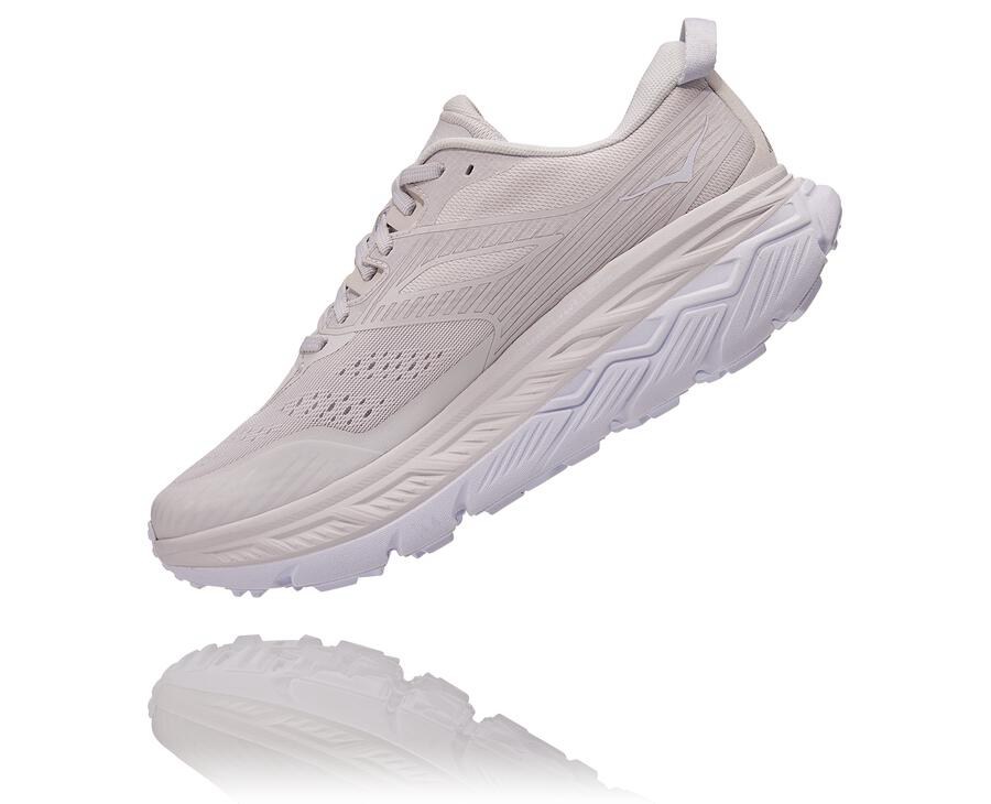 Zapatillas Trail Hoka One One Mujer - Stinson Atr 6 - Blancas - RMY710986